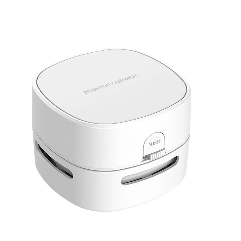Tidy mini desktop vacuum in white